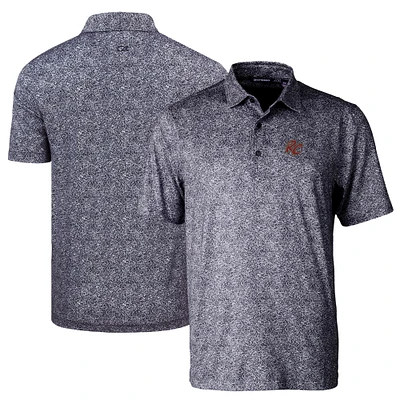 Men's Cutter & Buck Sacramento River Cats DryTec Pike Constellation Print Stretch Polo