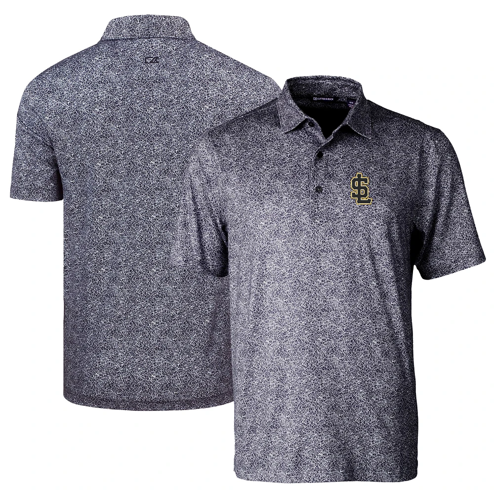 Men's Cutter & Buck Salt Lake Bees DryTec Pike Constellation Print Stretch Polo