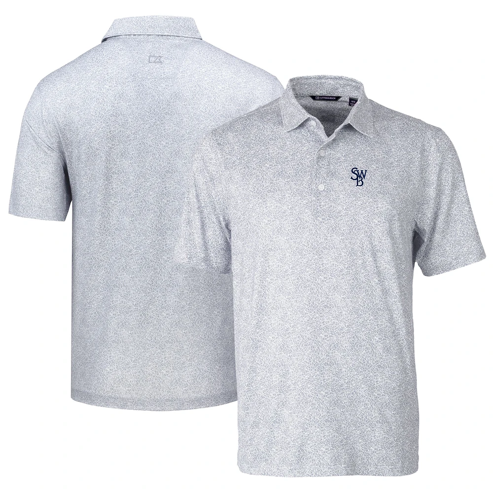 Men's Cutter & Buck Scranton Wilkes-Barre RailRiders DryTec Pike Constellation Print Stretch Polo