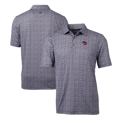 Men's Cutter & Buck Black Buffalo Bisons Pike Magnolia Stretch Polo