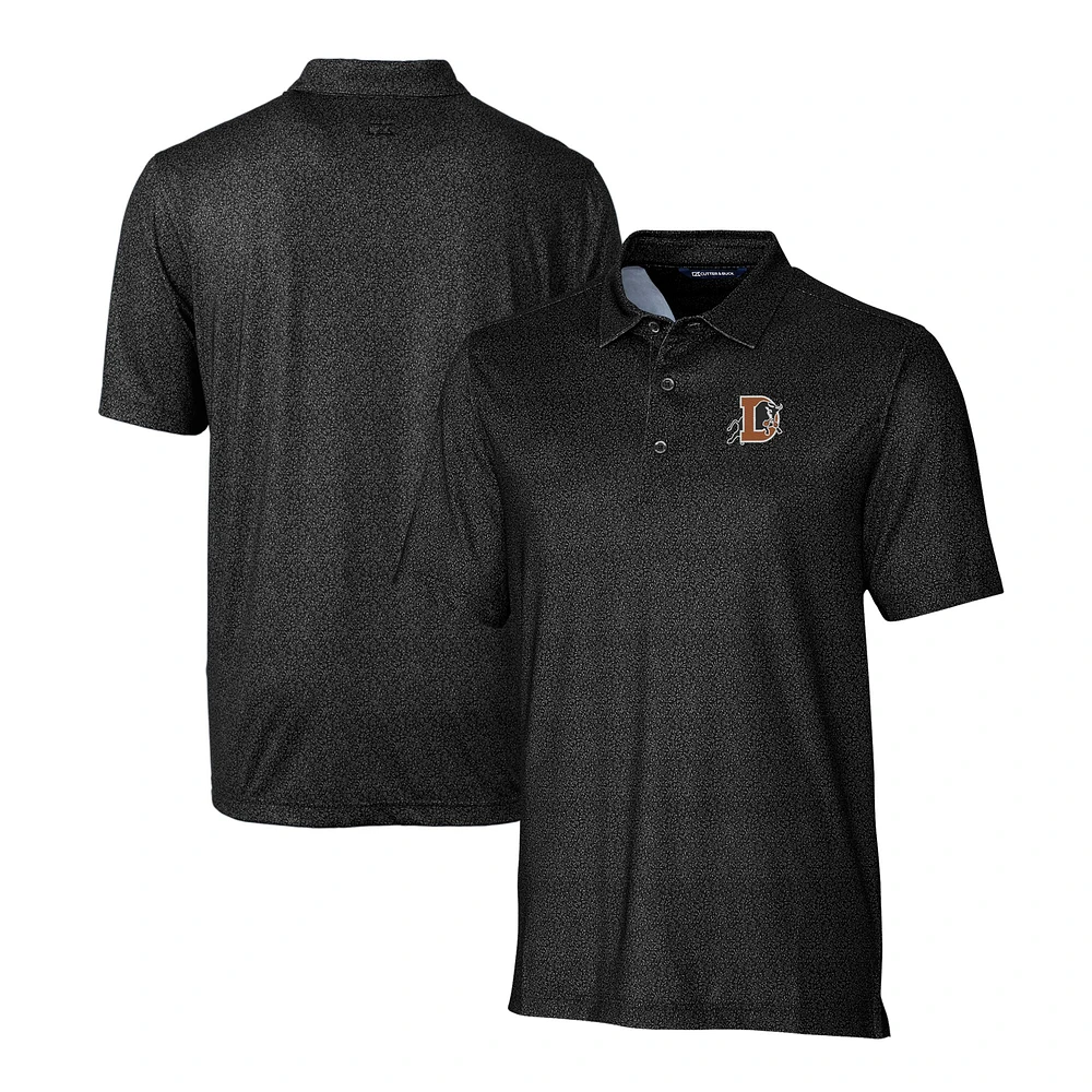 Men's Cutter & Buck Durham Bulls Pike Micro Floral Stretch Polo
