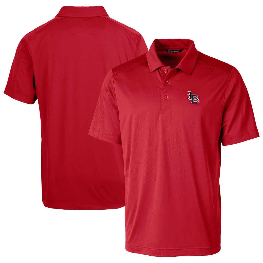 Men's Cutter & Buck Louisville Bats Prospect Textured Stretch Polo