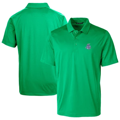 Men's Cutter & Buck Kelly Green Hartford Yard Goats Prospect Textured Stretch Polo