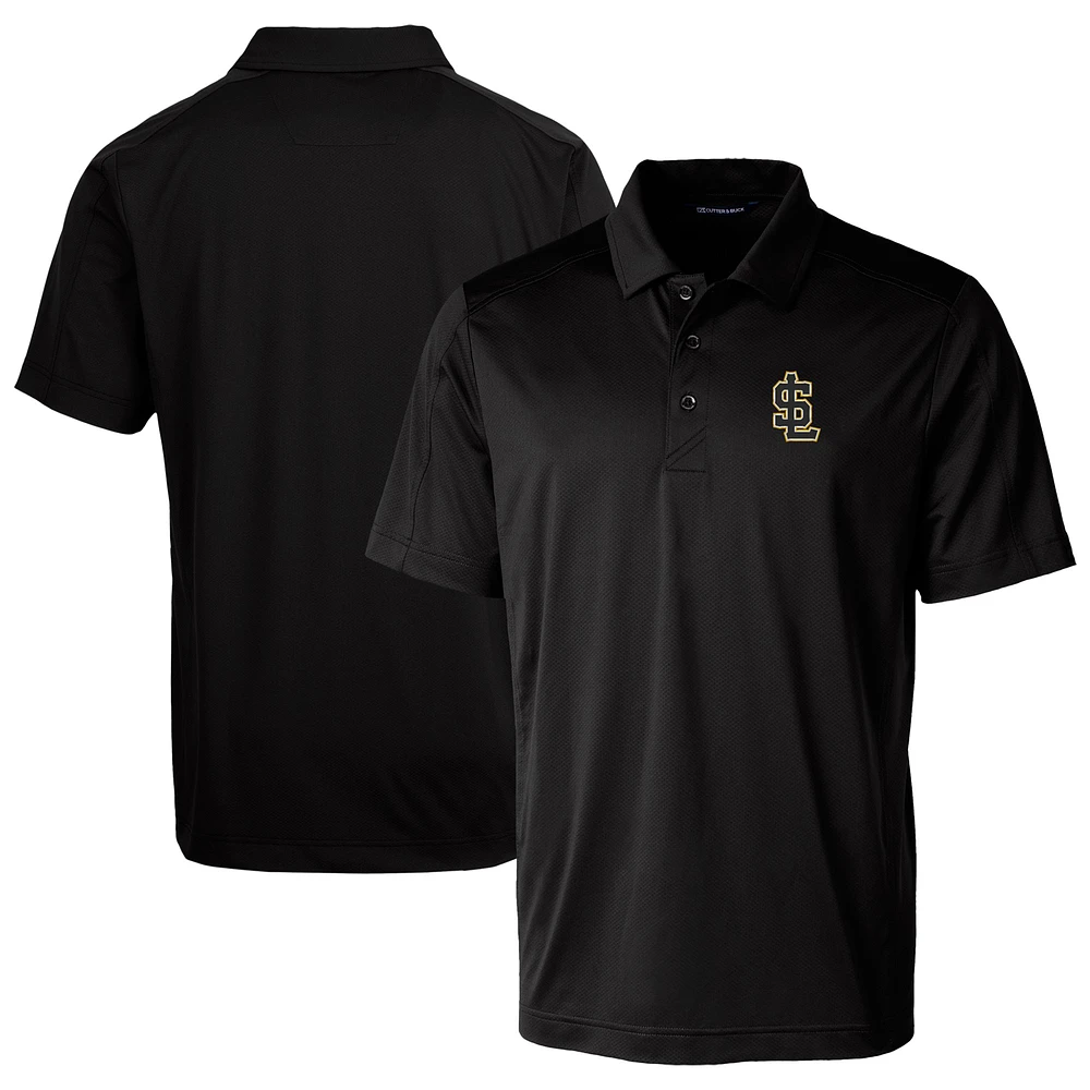 Men's Cutter & Buck Black Salt Lake Bees Prospect Textured Stretch Polo