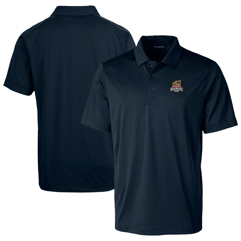Men's Cutter & Buck Navy Toledo Mud Hens Prospect Textured Stretch Polo