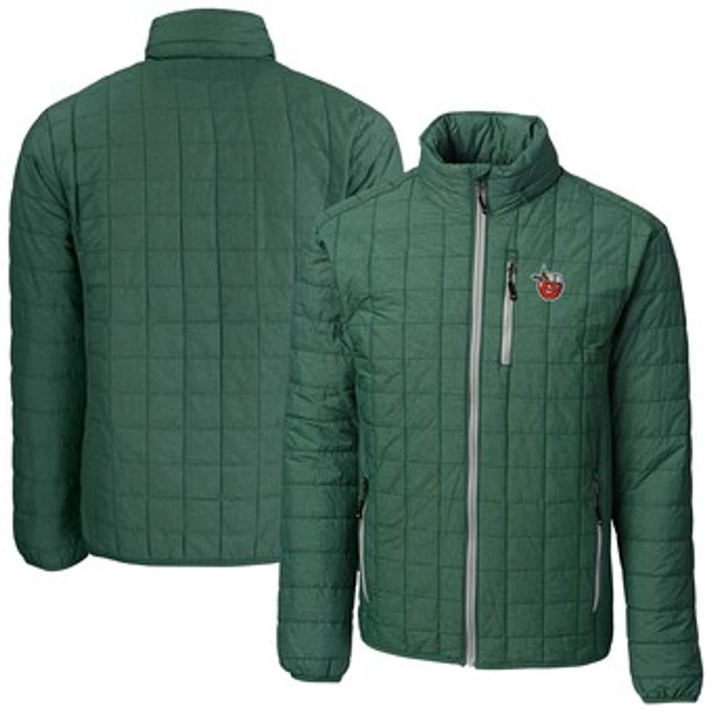 Men's Cutter & Buck Hunter Green Fort Wayne TinCaps Rainier PrimaLoft Eco Insulated Full-Zip Puffer Jacket