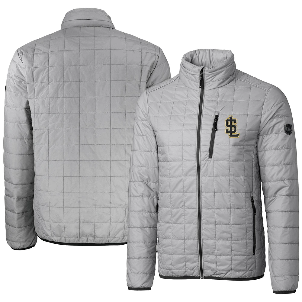 Men's Cutter & Buck Salt Lake Bees Rainier PrimaLoft Eco Insulated Full-Zip Puffer Jacket