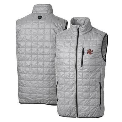 Men's Cutter & Buck Sacramento River Cats Rainier PrimaLoft Eco Insulated Full-Zip Puffer Vest