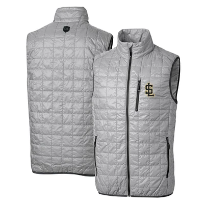 Men's Cutter & Buck Salt Lake Bees Rainier PrimaLoft Eco Insulated Full-Zip Puffer Vest