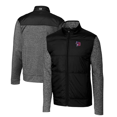 Men's Cutter & Buck Buffalo Bisons Stealth Hybrid Quilted Full-Zip Windbreaker Jacket