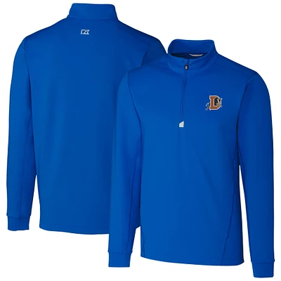 Men's Cutter & Buck Durham Bulls Traverse Stretch Quarter-Zip Pullover Top