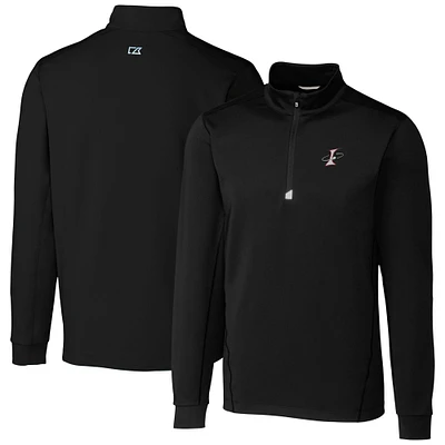Men's Cutter & Buck Albuquerque Isotopes Traverse Stretch Quarter-Zip Pullover Top