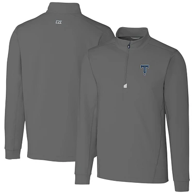 Men's Cutter & Buck Tulsa Drillers Traverse Stretch Quarter-Zip Pullover Top