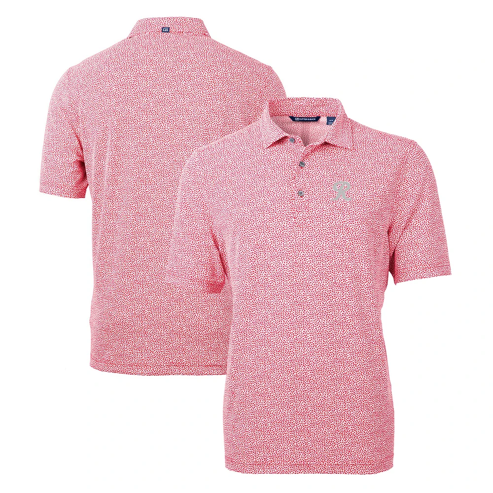 Men's Cutter & Buck Tacoma Rainiers Virtue Eco Pique Botanical Print Recycled Polo