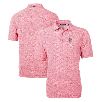 Men's Cutter & Buck Birmingham Barons Virtue Eco Pique Botanical Print Recycled Polo