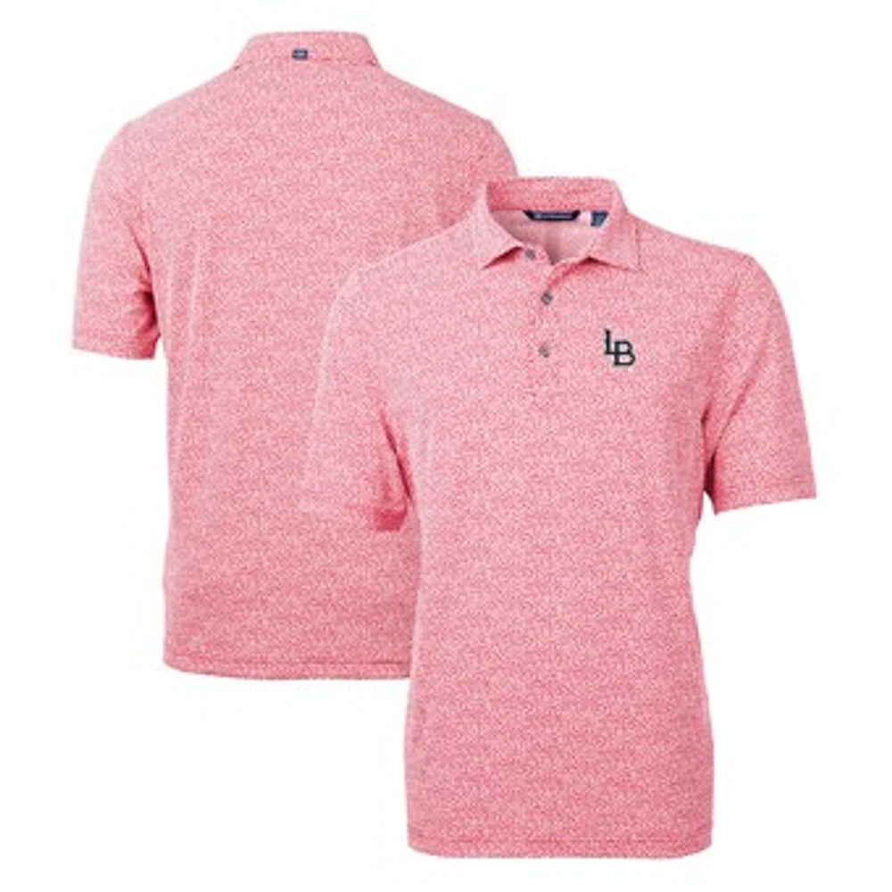 Men's Cutter & Buck Louisville Bats Virtue Eco Pique Botanical Print Recycled Polo