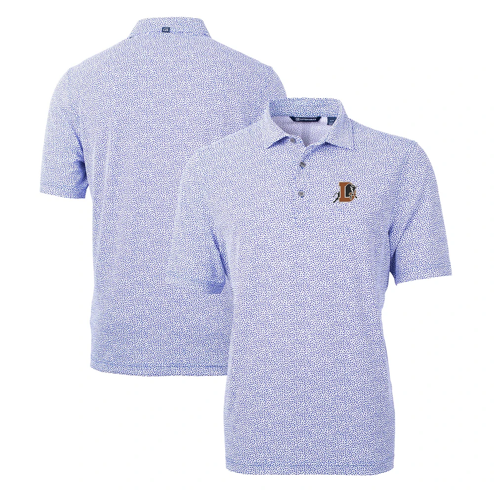 Men's Cutter & Buck Durham Bulls Virtue Eco Pique Botanical Print Recycled Polo