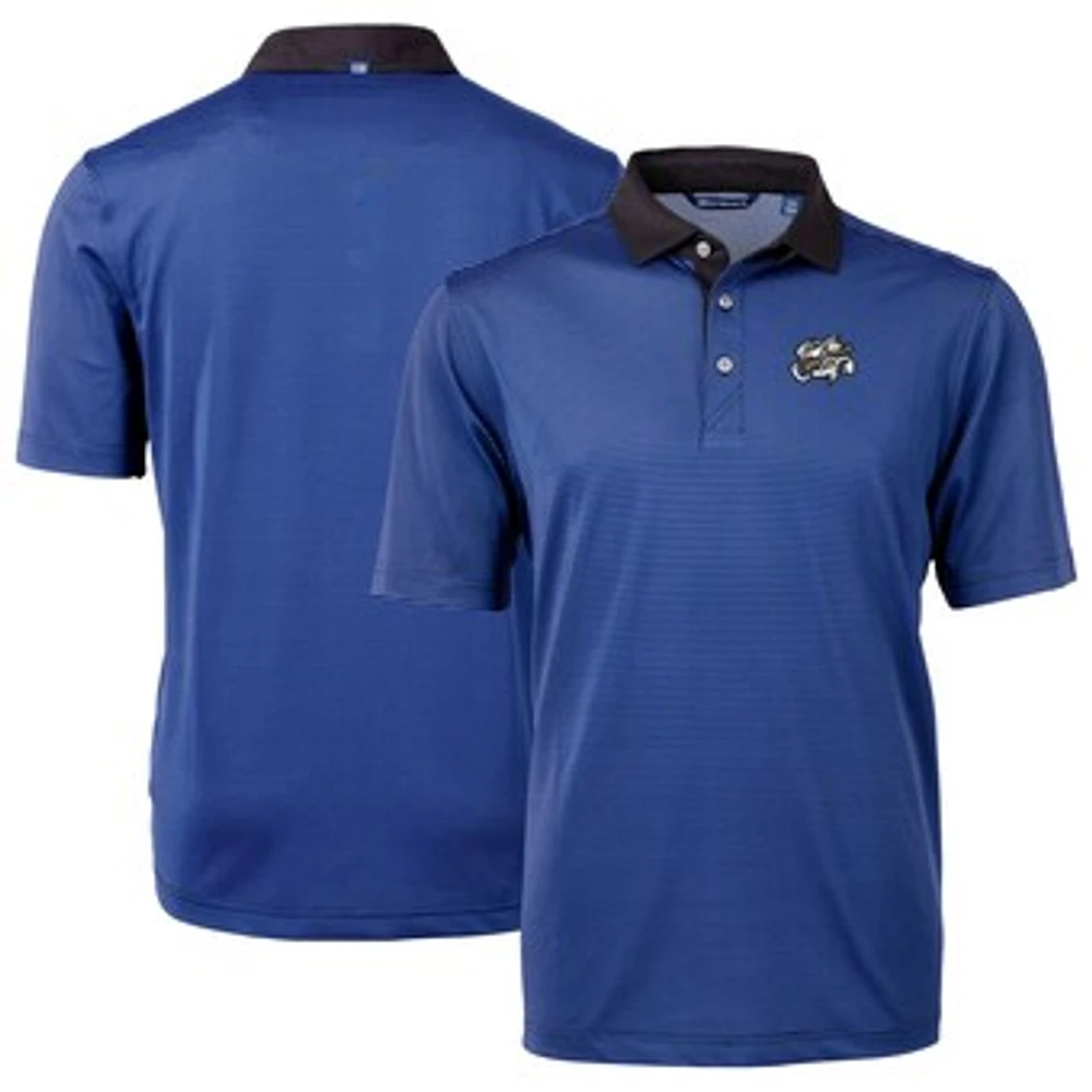 Men's Cutter & Buck / Omaha Storm Chasers Virtue Eco Pique Micro Stripe Recycled Polo