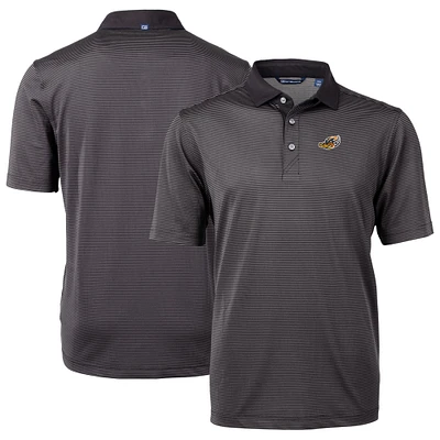 Men's Cutter & Buck / Akron RubberDucks Virtue Eco Pique Micro Stripe Recycled Polo