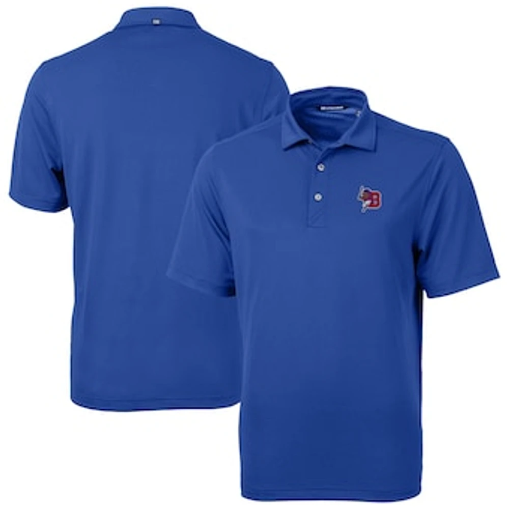 Men's Cutter & Buck Royal Buffalo Bisons Virtue Eco Pique Recycled Polo