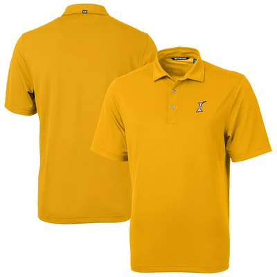 Men's Cutter & Buck Gold Albuquerque Isotopes Virtue Eco Pique Recycled Polo