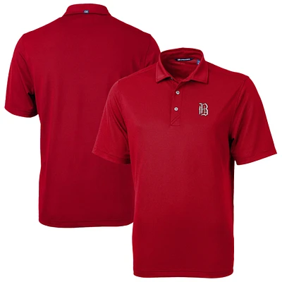 Men's Cutter & Buck Cardinal Birmingham Barons Virtue Eco Pique Recycled Polo