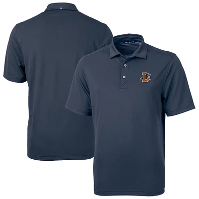 Men's Cutter & Buck Navy Durham Bulls Virtue Eco Pique Recycled Polo