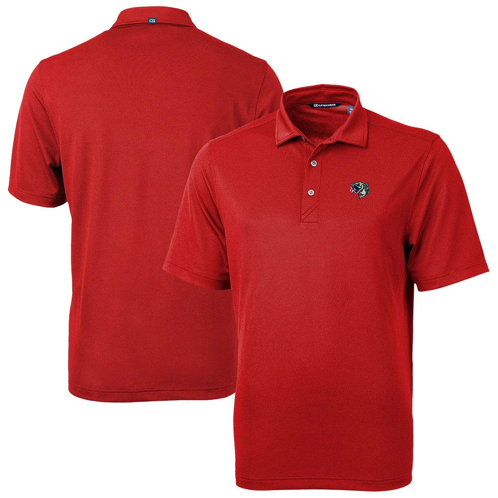 Men's Cutter & Buck Gwinnett Stripers Virtue Eco Pique Recycled Polo