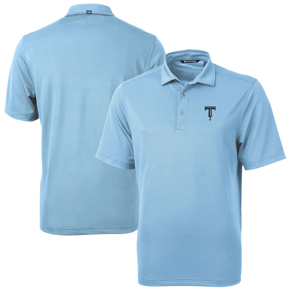 Men's Cutter & Buck Powder Blue Tulsa Drillers Virtue Eco Pique Recycled Polo