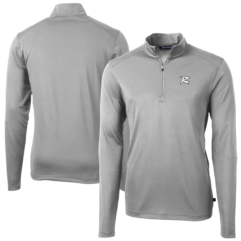 Men's Cutter & Buck Richmond Flying Squirrels Virtue Eco Pique Recycled Quarter-Zip Pullover Top