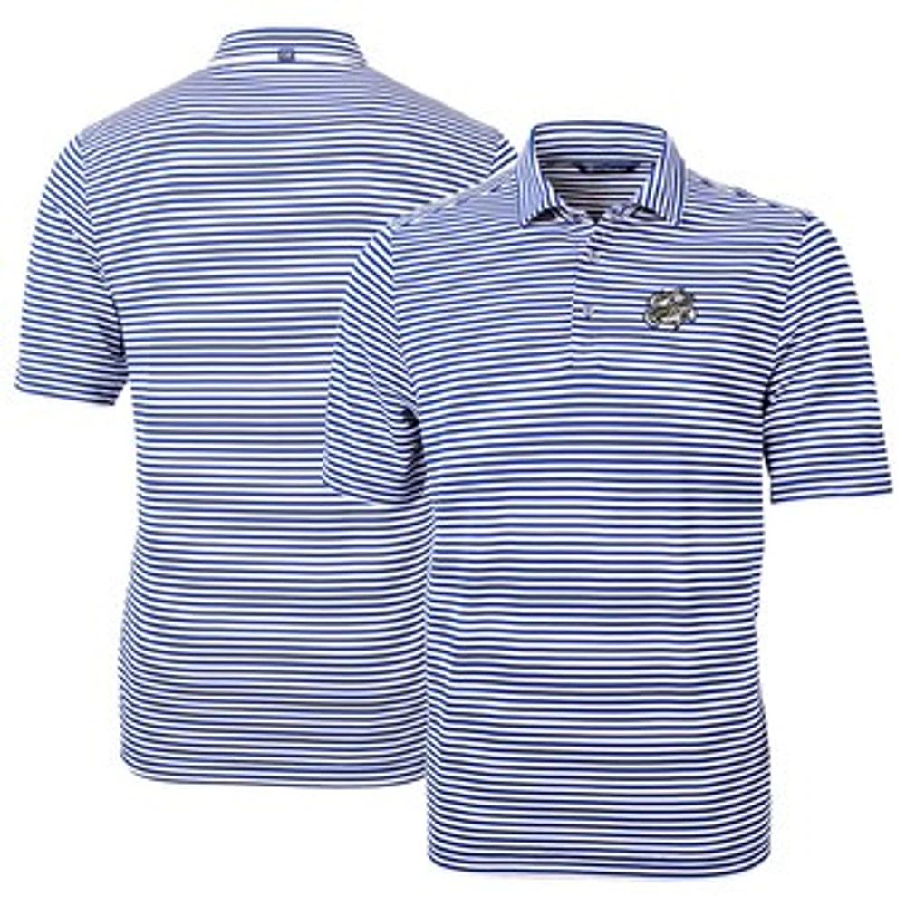 Men's Cutter & Buck Omaha Storm Chasers DryTec Virtue Eco Pique Stripe Recycled Polo