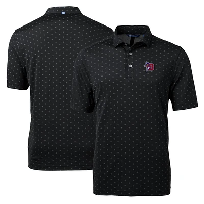 Men's Cutter & Buck Buffalo Bisons Virtue Eco Pique Tile Print Recycled Polo