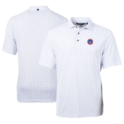 Men's Cutter & Buck South Bend Cubs Virtue Eco Pique Tile Print Recycled Polo