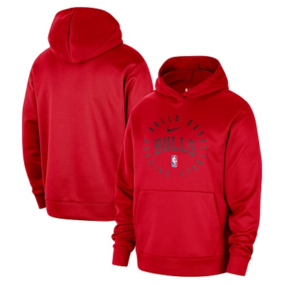 Men's Nike Chicago Bulls 2024/25 Spotlight On-Court Practice Performance Pullover Hoodie
