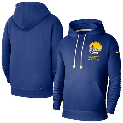 Men's Nike Royal Golden State Warriors Courtside Standard Issue Premium Performance Pullover Hoodie