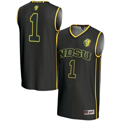 Unisex GameDay Greats #1 Black NDSU Bison Lightweight Basketball Jersey