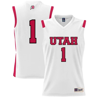 Youth GameDay Greats #1 White Utah Utes Lightweight Basketball Jersey