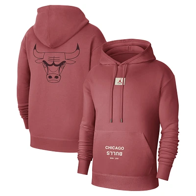Men's Jordan Brand Red Chicago Bulls Courtside Statement Edition Pullover Hoodie