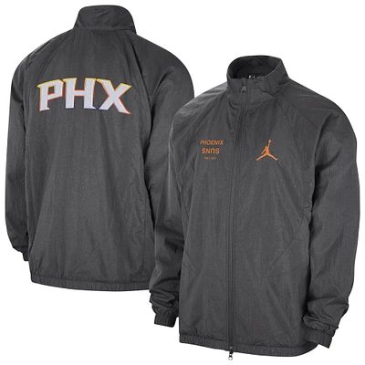 Men's Jordan Brand Gray Phoenix Suns Courtside Statement Edition Jumpman Jam Full-Zip Jacket