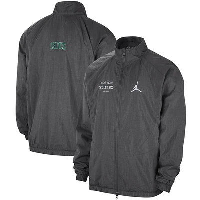 Men's Jordan Brand Gray Boston Celtics Courtside Statement Edition Jumpman Jam Full-Zip Jacket