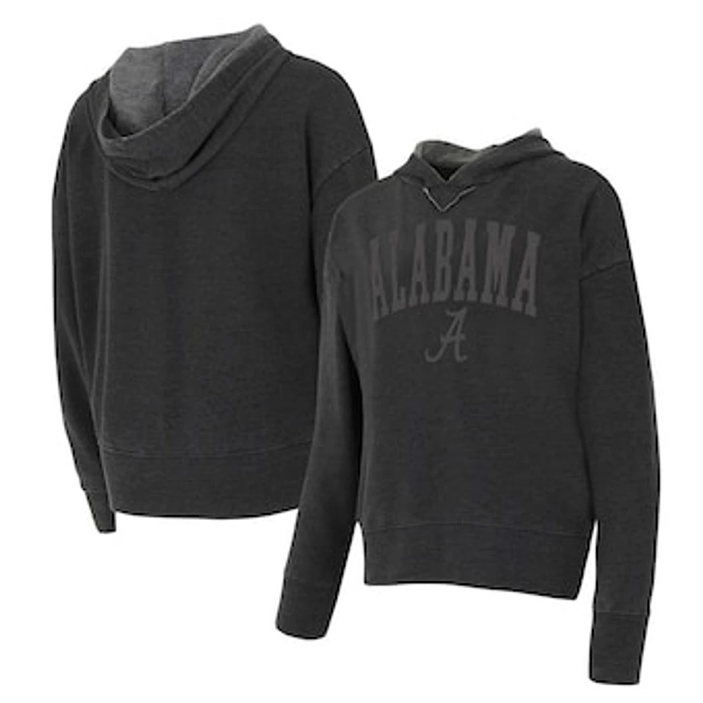 Women's Concepts Sport Charcoal Alabama Crimson Tide Volley Long Sleeve Hoodie Top