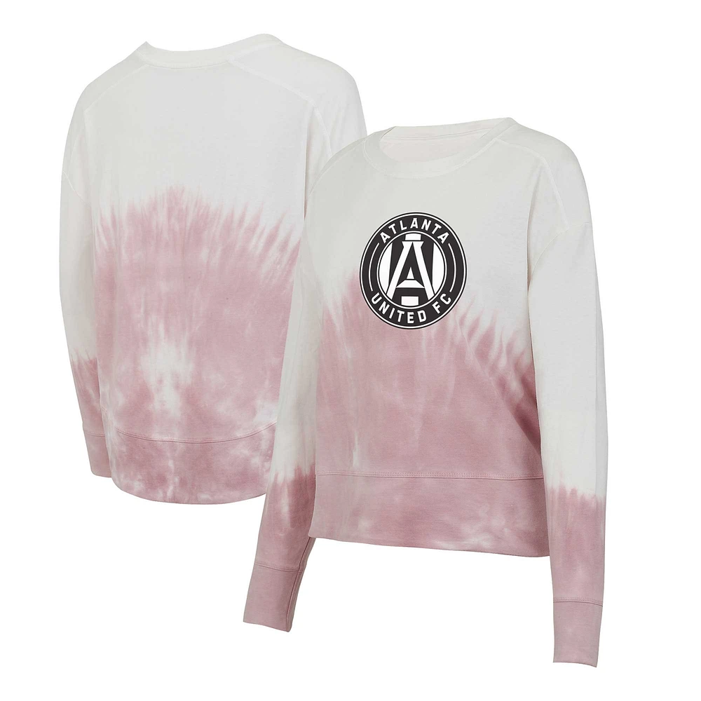 Women's Concepts Sport Pink/White Atlanta United FC Orchard Tie-Dye Long Sleeve Top