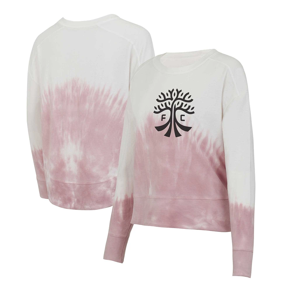 Women's Concepts Sport Pink/White Austin FC Orchard Tie-Dye Long Sleeve Top
