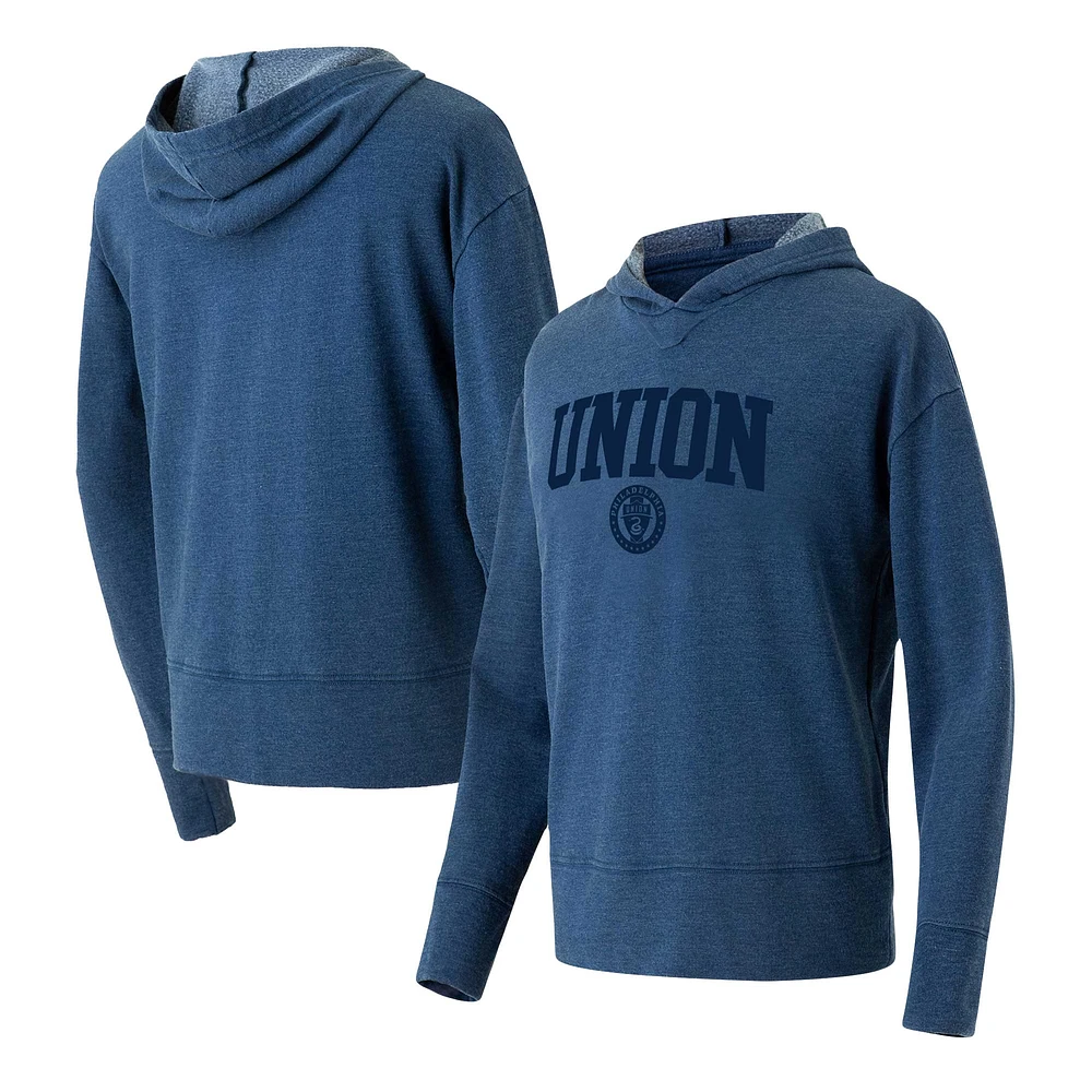 Women's Concepts Sport Navy Philadelphia Union Volley Hoodie Long Sleeve Top