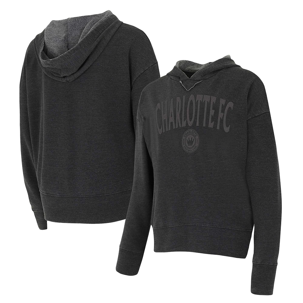 Women's Concepts Sport Charcoal Charlotte FC Volley Hoodie Long Sleeve Top
