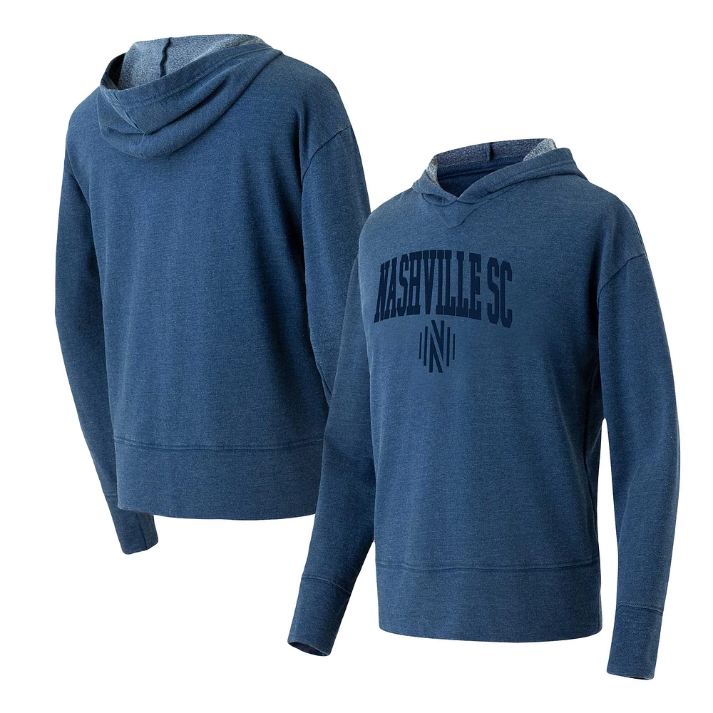 Women's Concepts Sport Navy Nashville SC Volley Hoodie Long Sleeve Top