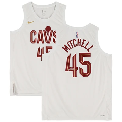 Donovan Mitchell Cleveland Cavaliers Autographed White Nike 2022-2023 Association Edition Swingman Jersey