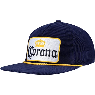 Men's Navy Corona Corduroy Rope Golf Snapback Hat