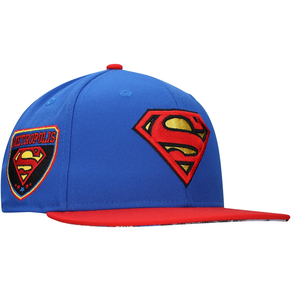 Unisex Royal Superman Comic Undervisor Snapback Hat