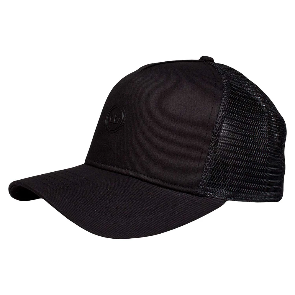 Men's Black King Apparel Staple Mesh Trucker Snapback Hat